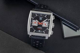 Thumbnail von TAG Heuer Monaco Calibre 12 Chronograph Otomatik Çelik Erkekler Ref. CAW2114 B&P 2010