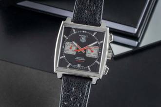 Thumbnail von TAG Heuer Monaco Calibre 12 Chronograph Otomatik Çelik Erkekler Ref. CAW2114 B&P 2010