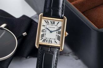 Thumbnail von Cartier Tank Solo 18K (0,750) Sarı Altın Unisex Quartz Ref. W5200004 Belgeler 2018