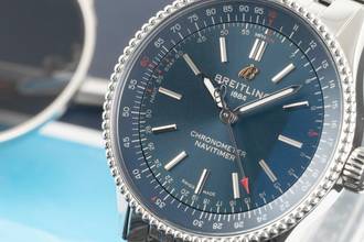 Thumbnail von Breitling Navitimer 35 Blue Stahl Automatik Ref. A17395161C1A1 B&P