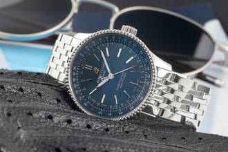 Thumbnail von Breitling Navitimer 35 Blue Stahl Automatik Ref. A17395161C1A1 B&P