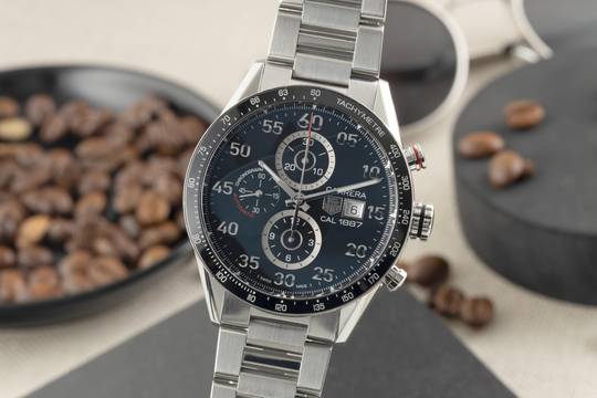  TAG Heuer Carrera Calibre 1887 Chronograph Stahl Automatik Herrenuhr Ref. CAR2A10.BA0799 