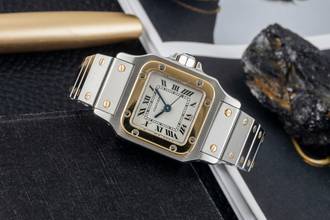 Thumbnail von Cartier Santos Lady Çelik / Altın Otomatik Kadın Saat Ref. 82036283 B&P 1999