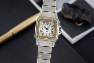 Thumbnail von Cartier Santos Lady Çelik / Altın Otomatik Kadın Saat Ref. 82036283 B&P 1999