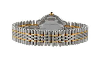 Thumbnail von Cartier 21 Must de Cartier XL Stahl / vergoldet Quarz Ref. 9011 Box & Papiere