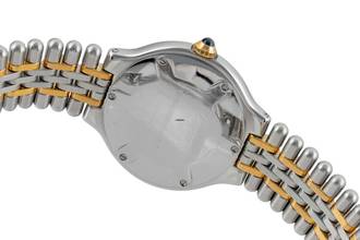 Thumbnail von Cartier 21 Must de Cartier XL Stahl / vergoldet Quarz Ref. 9011 Box & Papiere