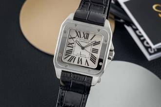 Thumbnail von Cartier Santos 100 XL Stahl Automatik Herrenuhr Ref. W20073X8 2656
