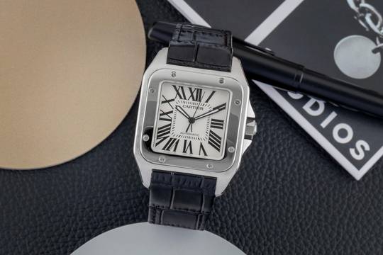 Cartier Santos 100 XL Stahl Automatik Herrenuhr Ref. W20073X8 2656