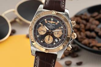 Thumbnail von Breitling Chronomat 44 Stahl/Gold Automatik Herrenuhr Ref. CB0110 Papiere 2012