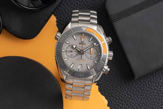 Omega Seamaster Planet Ocean Chronograph Titan 215.90.46.51.99.001 B&P 2020