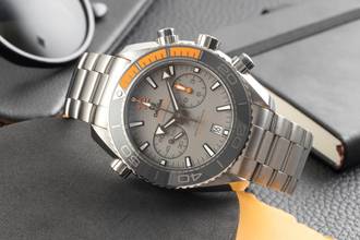 Thumbnail von Omega Seamaster Planet Ocean Chronograph Titan 215.90.46.51.99.001 B&P 2020