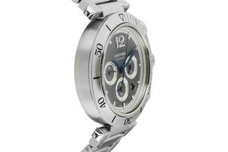 Thumbnail von Cartier Pasha Chronograph Çelik Otomatik Erkek Saatı Ref. WSPA0027 Kutu & Belgeler