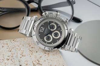 Thumbnail von Cartier Pasha Chronograph Çelik Otomatik Erkek Saatı Ref. WSPA0027 Kutu & Belgeler