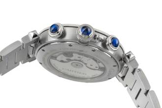 Thumbnail von Cartier Pasha Chronograph Çelik Otomatik Erkek Saatı Ref. WSPA0027 Kutu & Belgeler