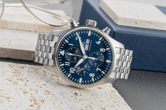 Thumbnail von IWC Pilot Saatleri Chronograph Pilot Chronograph Le Petit Prince Otomatik Çelik Ref IW377717 Kutu ve Belgeler