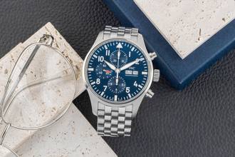 Thumbnail von IWC Pilot Saatleri Chronograph Pilot Chronograph Le Petit Prince Otomatik Çelik Ref IW377717 Kutu ve Belgeler