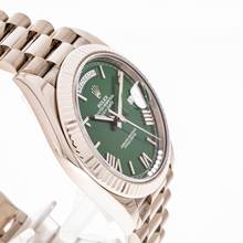 Thumbnail von Rolex Day-Date 40 Whitegold Green – 228239 – like NEW – 12/2021 Full Set