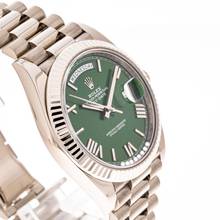 Thumbnail von Rolex Day-Date 40 Whitegold Green – 228239 – like NEW – 12/2021 Full Set