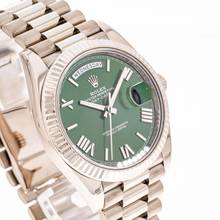 Thumbnail von Rolex Day-Date 40 Whitegold Green – 228239 – like NEW – 12/2021 Full Set