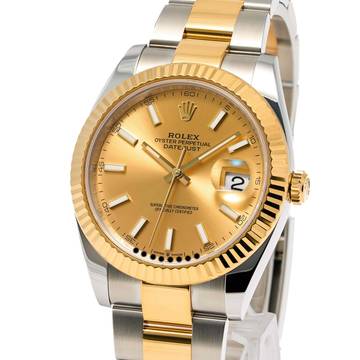 Rolex Datejust 41 Champagne Oyster – 126333 – like NEW – 07/2023 Full Set