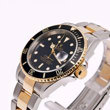Thumbnail von Rolex Submariner Date 40 Stahl/Gold Schwarz – 16613 – wie NEU – 05/2006 Komplettset