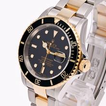 Thumbnail von Rolex Submariner Date 40 Stahl/Gold Schwarz – 16613 – wie NEU – 05/2006 Komplettset
