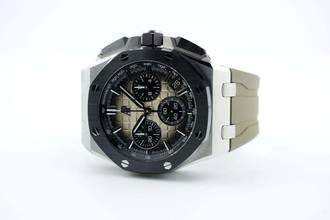 Thumbnail von Audemars Piguet Royal Oak Offshore Chronograph 43MM - Taupe Zifferblatt - Zusätzlicher Riemen - 26420SO.OO.A600CA.01 2023
