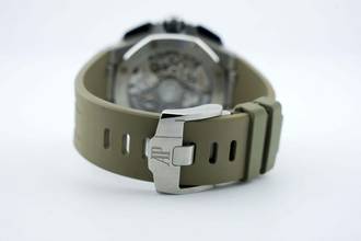 Thumbnail von Audemars Piguet Royal Oak Offshore Chronograph 43MM - Taupe Zifferblatt - Zusätzlicher Riemen - 26420SO.OO.A600CA.01 2023