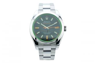 Thumbnail von Rolex Milgauss Schwarzes Zifferblatt - Grüner Saphirglas - 116400GV 2008