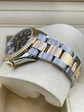 Thumbnail von Düzenli durumda, kağıtlarla birlikte Rolex Lady-Datejust 31, siyah kadran, Çelik/Altın