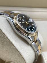 Thumbnail von Düzenli durumda, kağıtlarla birlikte Rolex Lady-Datejust 31, siyah kadran, Çelik/Altın