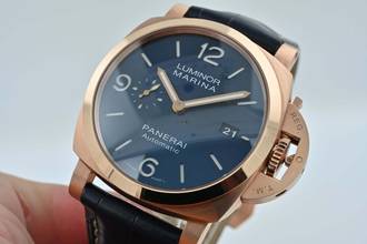 Thumbnail von Panerai Luminor Marina 18k Rose Gold PAM01112 PAM 1112 Mavi Kadran