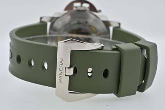 Thumbnail von Panerai Luminor Marina PAM01116 PAM 1116 70 Jahre Limited Edition 950er Platin Grünes Zifferblatt