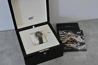 Thumbnail von Montblanc 1858 Monopusher Chronograph Limitierte Edition 100 Stück 117834 Grünes Zifferblatt