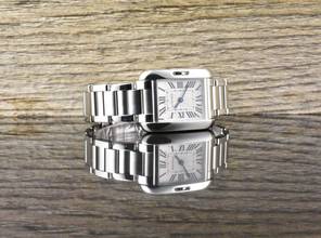 Thumbnail von Cartier Tank Anglaise 3485 Kuvars Çelik Kadın Saat