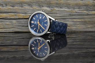 Thumbnail von TAG Heuer Carrera Quarz Blaues Zifferblatt - Werk-Diamant-Lünette