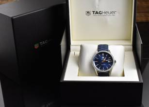 Thumbnail von TAG Heuer Carrera Quarz Blaues Zifferblatt - Werk-Diamant-Lünette