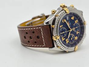 Thumbnail von Breitling Chronomat Çelik altın mavi kadran katlanır toka B+P