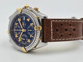 Thumbnail von Breitling Chronomat Çelik altın mavi kadran katlanır toka B+P