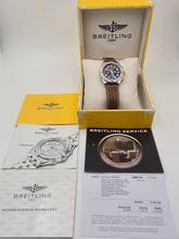 Thumbnail von Breitling Chronomat Çelik altın mavi kadran katlanır toka B+P