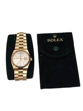 Thumbnail von Rolex Day-Date Oysterquartz Almanak - nadir gümüş kadran, Almanca hafta günü