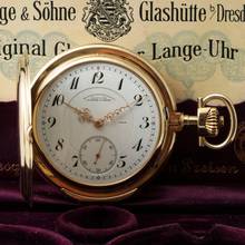 Thumbnail von A. Lange & Söhne Gr. Schwer Louis XV Savonette Cep Saati 14k Altın 1918. Orijinal Kılıf ve Belgeler Mükemmel Durum