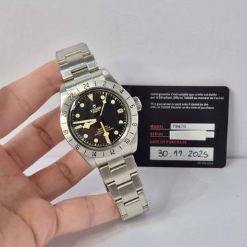  Tudor Black Bay Pro GMT 39mm Black Dial Full Steel Automático Completo 