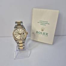 Thumbnail von Rolex Datejust 36 36mm Vintage Pie Pan Dial Altın ve Çelik Otomatik Tam