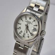 Thumbnail von Rolex Oyster Perpetual Lady Date Lady-Datejust 26mm Vollstahl Automatik Komplett
