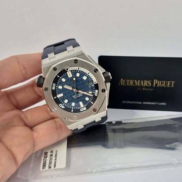  Audemars Piguet Royal Oak Offshore Diver 42mm Diver Deep Blue New Model Automático Completo 