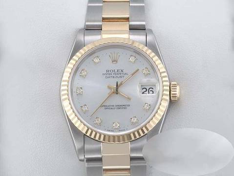 Rolex Datejust 31 31mm 68273 1995 Stahl Gelbgold 750 Diamanten Automatik
