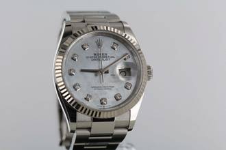 Thumbnail von Rolex Datejust 36 126234//VOLLSTÄNDIGES SET//12/2024//PERLMUTT//36MM//Mutter der Perle#