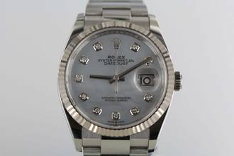 Thumbnail von Rolex Datejust 36 126234//VOLLSTÄNDIGES SET//12/2024//PERLMUTT//36MM//Mutter der Perle#