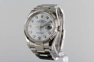 Thumbnail von Rolex Datejust 36 126234//VOLLSTÄNDIGES SET//12/2024//PERLMUTT//36MM//Mutter der Perle#